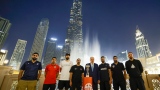 Photo: FIBA West Asia Super League unveils its trophy at a ceremony held in front of the Burj Khalifa