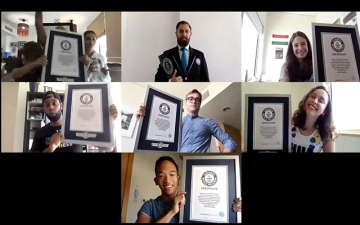 Photo: UAE-based athletes smash Guinness World Records title remotely